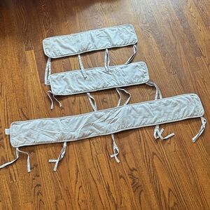 Tillyou 3 piece microfiber, reversible, crib rail cover